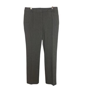 Chico’s 1R Gray Herringbone Ankle Pants 8R Career Stretch